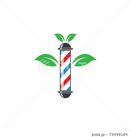 eco barber shop icon logo vector icon 79499164