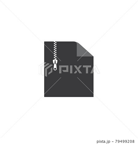 document zip file vector icon illustration design 79499208