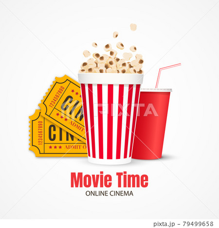 Cinema background. Film industry objects. 79499658