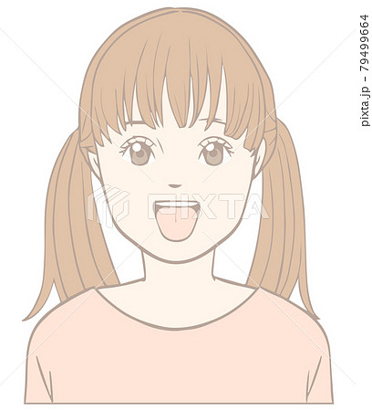 子どものあいうべ体操「べ」パステル 79499664
