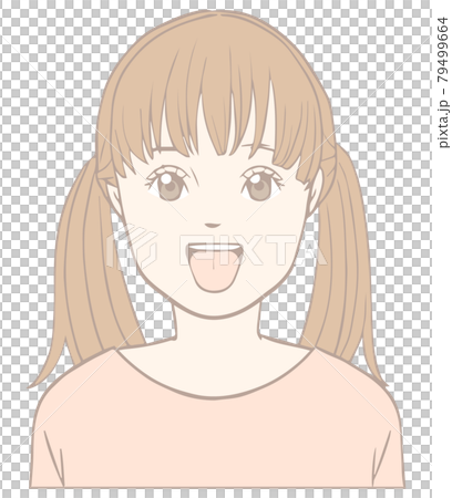 子どものあいうべ体操「べ」パステル 79499664