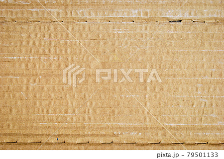 Brown and beige colored corrugated cardboard detail 79501133