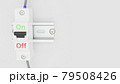 automatic knife-switch turned on. isolated 3d render 79508426