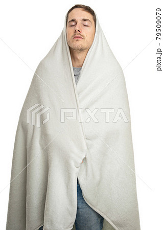 Young white man on white 79509079