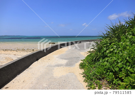 沖縄　宮古島市　大神島　海岸の風景 79511585
