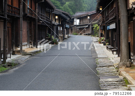 妻籠宿 古い街並み 妻籠宿 古い街並み 79512266