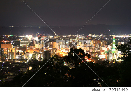 信夫山からの夜景(福島県・福島市) 信夫山からの夜景(福島県・福島市) 79515449