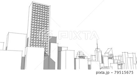 Abstract architectral drawing sketch,Illustration Abstract architectral drawing sketch,Illustration 79515675