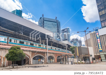駅前風景 新橋駅 駅前風景 新橋駅 79516472