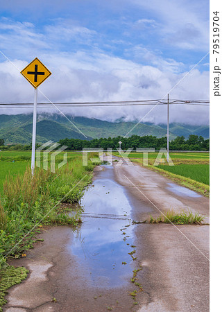水溜まりと雲【田舎の景色】 水溜まりと雲【田舎の景色】 79519704