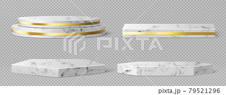 Marble pedestals or podiums with golden frames Marble pedestals or podiums with golden frames 79521296