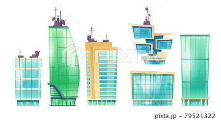 Vector skyscrapers, modern office buildings 79521322