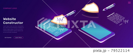 Mobile document manager business concept 79522114