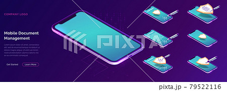 Mobile document manager business concept Mobile document manager business concept 79522116