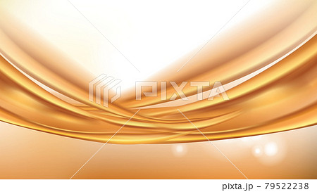 Orange golden flowing liquid abstract vector 79522238