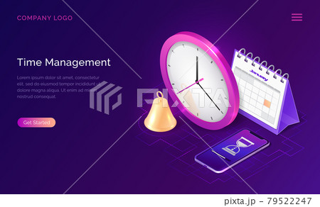 Time management isometric business concept Time management isometric business concept 79522247