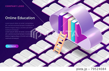Online education isometric concept Online education isometric concept 79524084