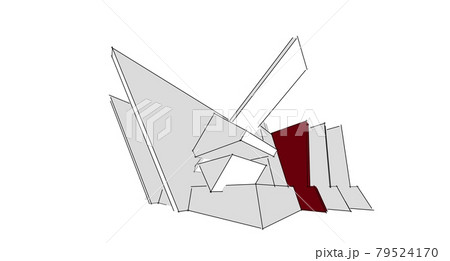 Abstract sketch, Architectural ,Construction ,Wireframe 79524170