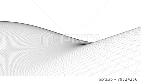 Abstract terrain wireframe landscape background. 79524256