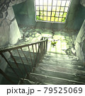 廃墟の踊り場／イラスト背景 79525069