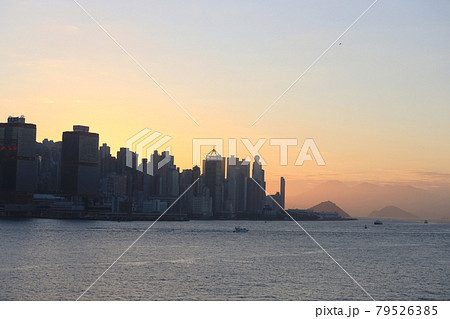 the sunset of Central and Western District coast, hk 26 Dec 2020 the sunset of Central and Western District coast, hk 26 Dec 2020 79526385