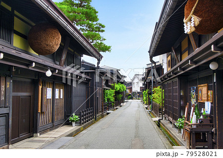 岐阜県　高山市　上三之町　古い街並保存区域 79528021