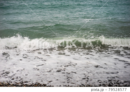 Black sea in Adjara region of Georgia 79528577