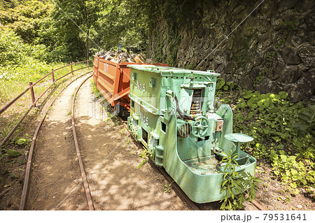 佐渡鉱山 道遊坑(どうゆうこう)のバッテリートロッコ 佐渡鉱山 道遊坑(どうゆうこう)のバッテリートロッコ 79531641