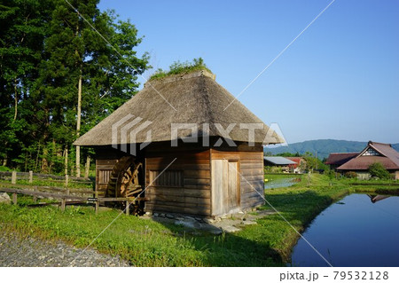 日本の原風景　遠野遺産山口の水車 79532128