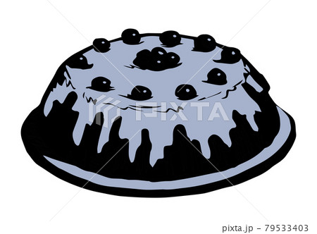 Tasty cake. Vector drawing cketch 79533403