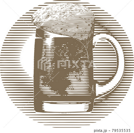 aborre sædvanligt Hindre Beer mug. Engraving style. Design for t-shirt,...のイラスト素材 [79535535] - PIXTA