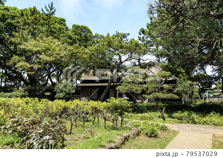 神奈川県横浜市金沢区野島公園にある伊藤博文別邸の夏 79537029