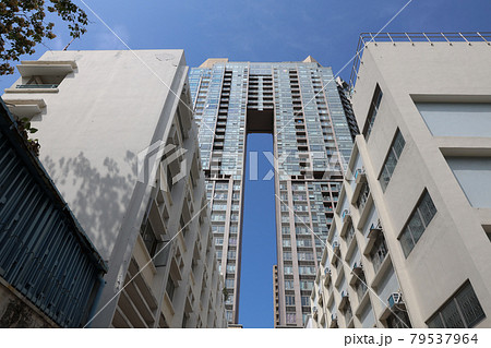Residential building in the Lo Lung Hang, hk 10 April 2021 Residential building in the Lo Lung Hang, hk 10 April 2021 79537964