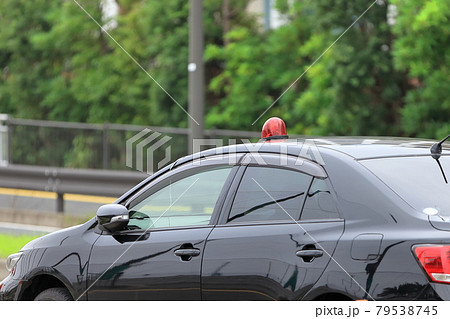 覆面パトカー イメージの写真素材