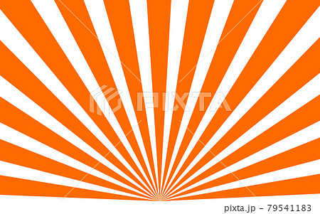 放射状の背景素材 イラスト 朱色バージョン のイラスト素材