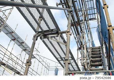 建設現場 足場 建設現場 足場 79542686