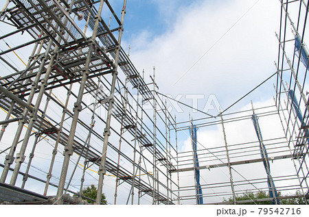 建設現場 足場 建設現場 足場 79542716