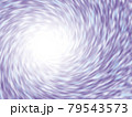 中心が白い紫や水色の粒状の渦巻き 79543573