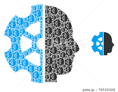 Intellect Recursion Icon Mosaic 79550308