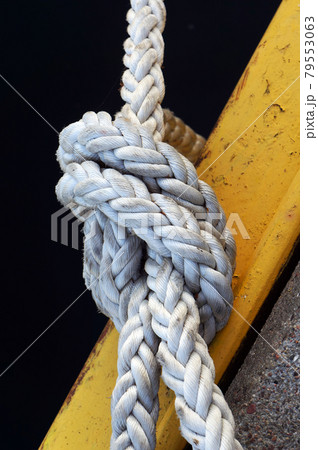 Mooring rope knot. 79553063
