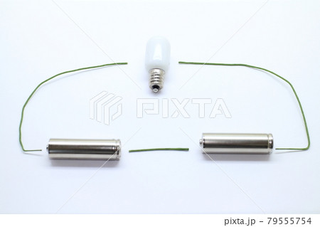 直列つなぎのイメージ素材 直列つなぎのイメージ素材 79555754