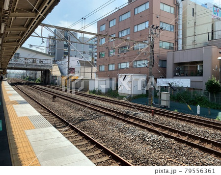 南柏駅のレール 南柏駅のレール 79556361