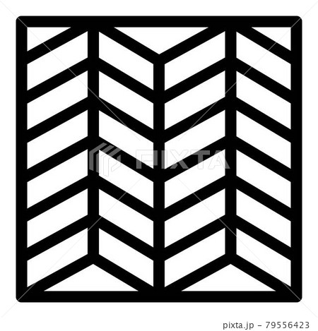 Deck paving system, icon, outline style Deck paving system, icon, outline style 79556423