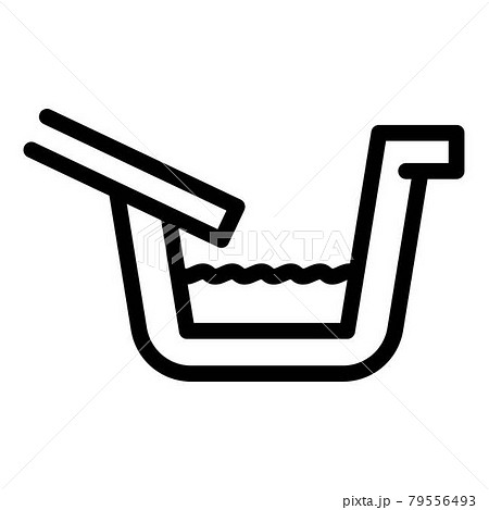 Iron gutter icon, outline style Iron gutter icon, outline style 79556493