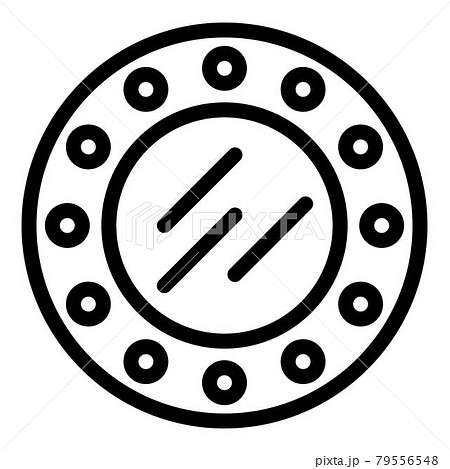 Cruise ship window icon, outline style 79556548