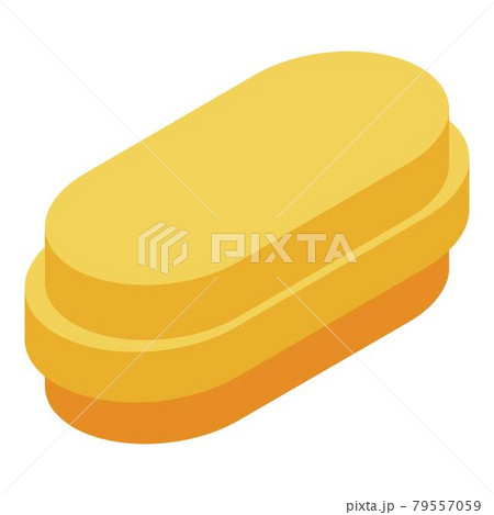 Honey pill icon, isometric style 79557059