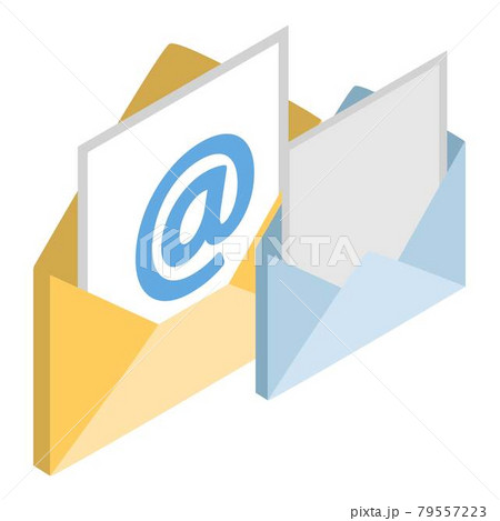 Email marketing icon, isometric style 79557223