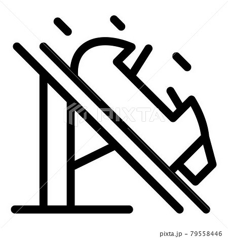 Fast speed roller coaster icon, outline style Fast speed roller coaster icon, outline style 79558446