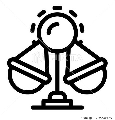 Amusement attraction icon, outline style 79558475