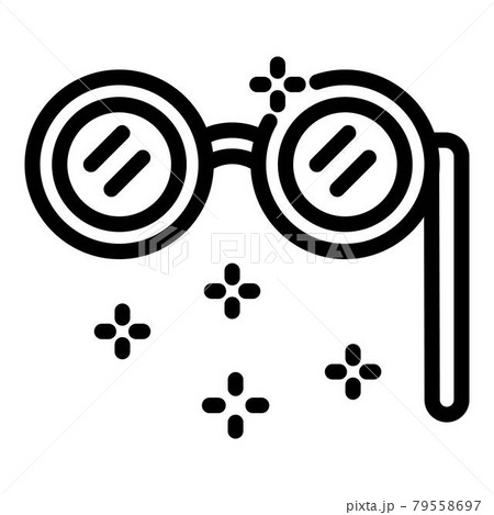 Theatre eyeglasses icon, outline style 79558697